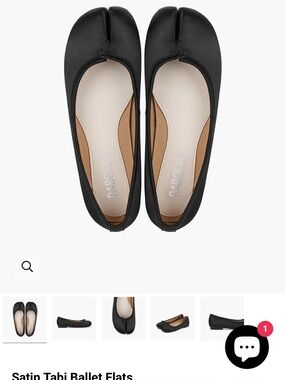 Rado Black Split-Toe Flats